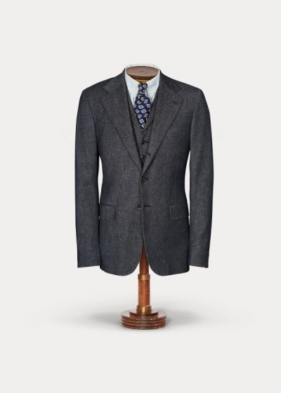 Pánské Sako Ralph Lauren Merino-Blend - 98627-AHFY